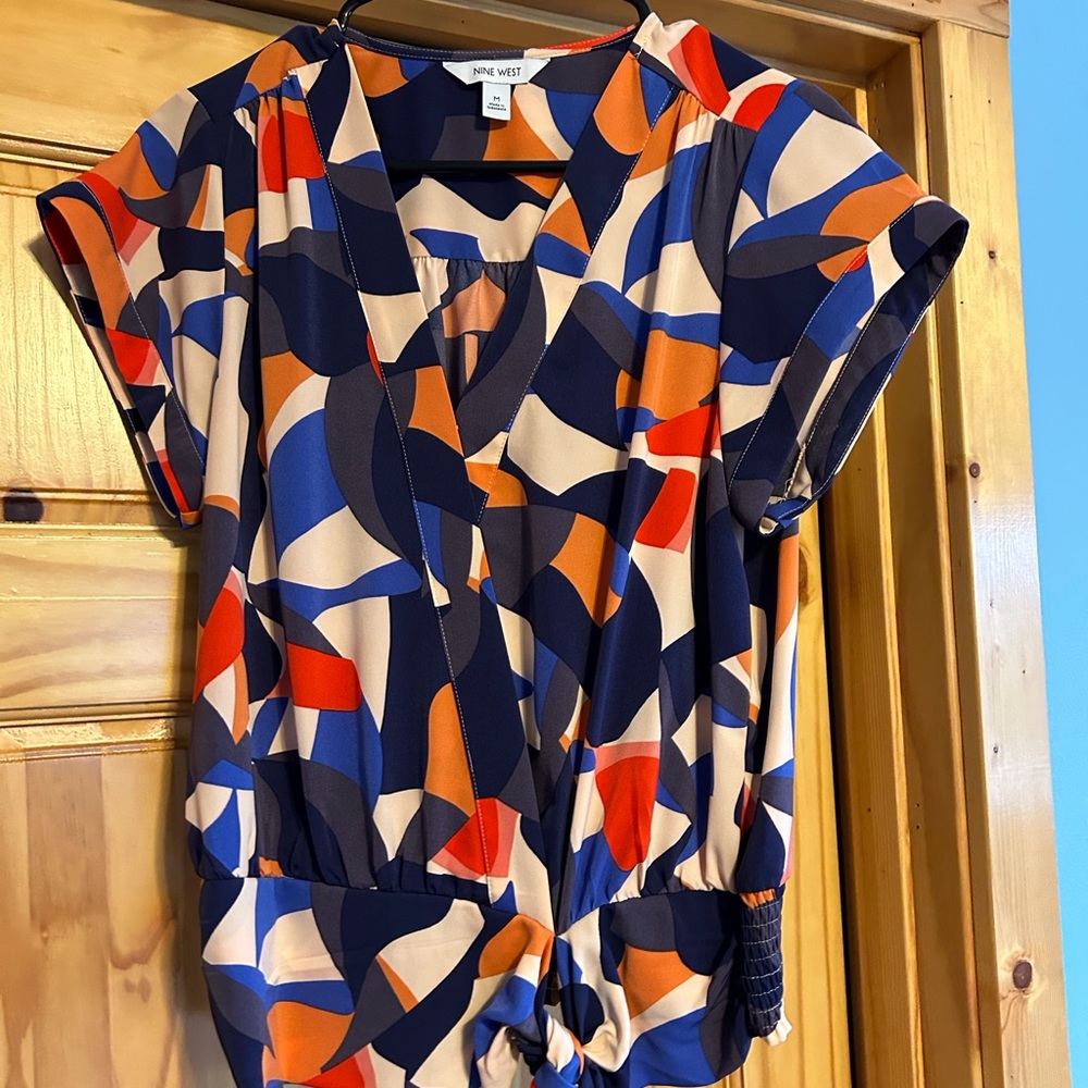 Nine West Bottom Tie Shirt